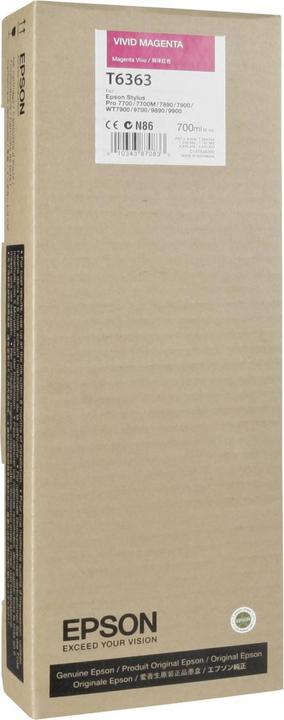 Immagine prodotto Epson T6363 Vivid (M)