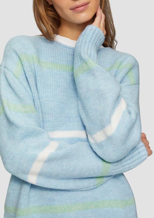 Produktbild S.Oliver Strickpullover Gestreifter Strickpullover mit Rollkante (40)