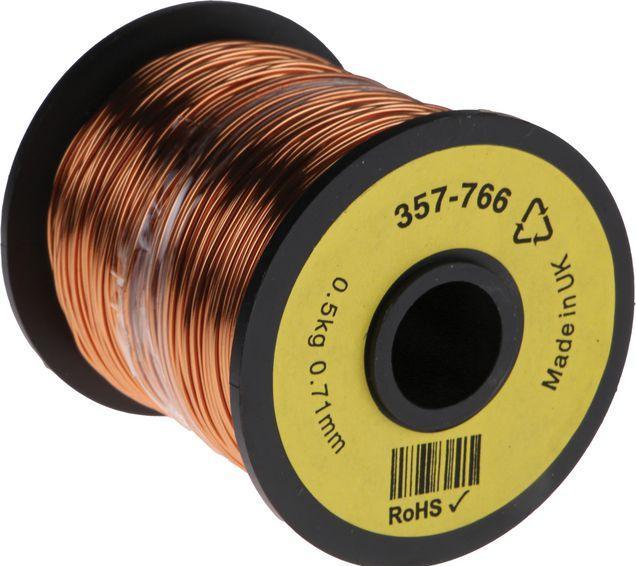 Image du produit RS PRO FIL CUIVRE 0.71 MM (120 m)