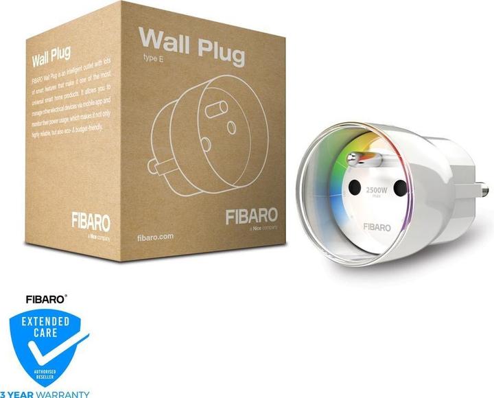 Actual product image Fibaro Z Wave wall plug