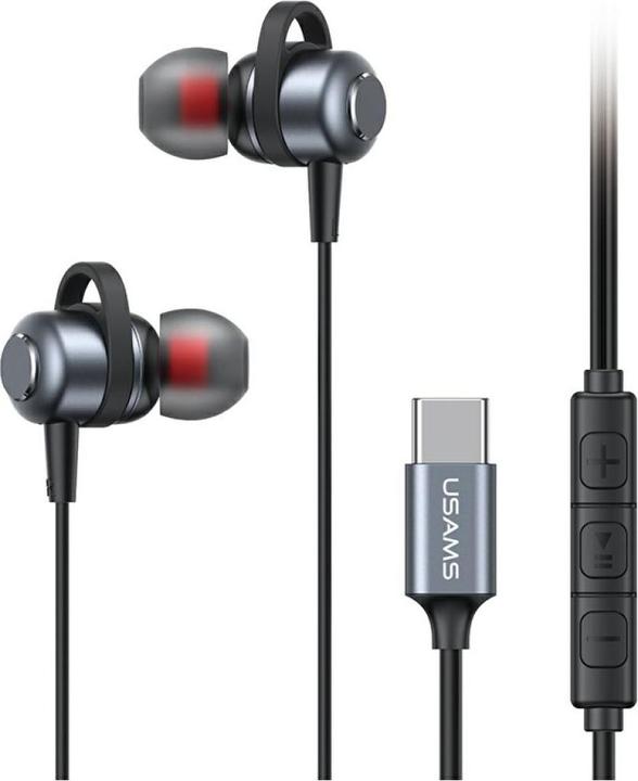 Usams Słuchawki stereo EP-48 USB-C tarnish (NC, Cable)