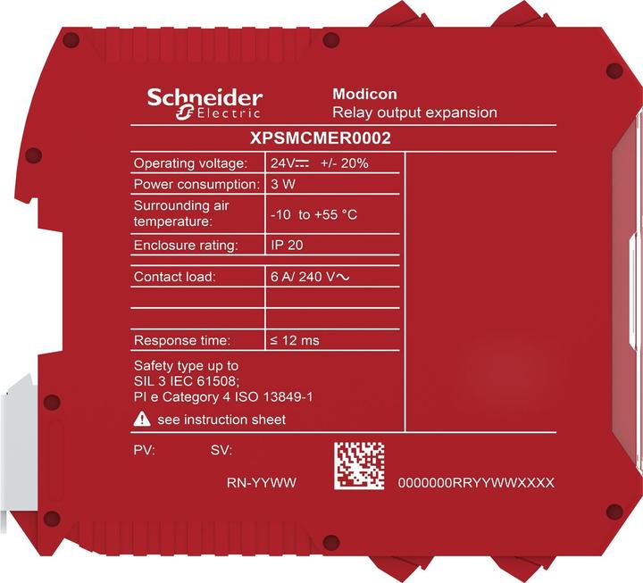 Schneider Electric Safe Relay Output Module, 2 Ouputs