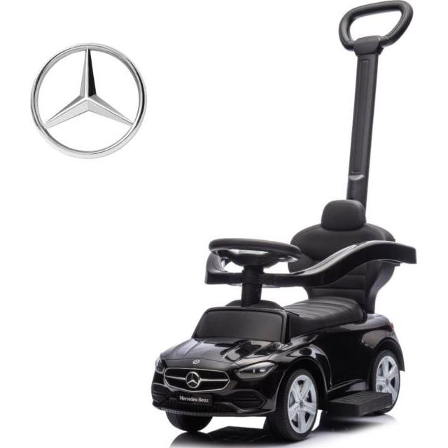 Mally Schwarz Mercedes C-Klasse Rutschauto Mit Schiebestange