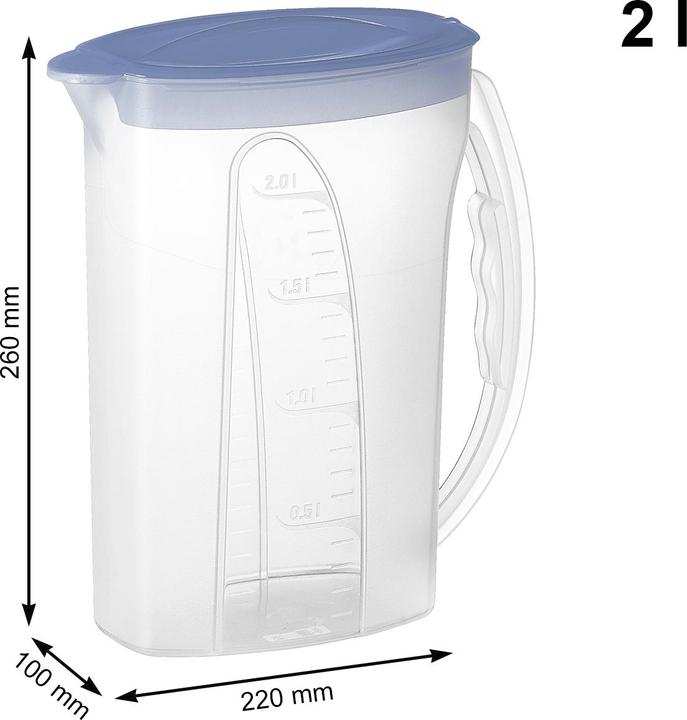 Image du produit Rotho Pichet pour réfrigérateur Fresh 2l blue (2 l)