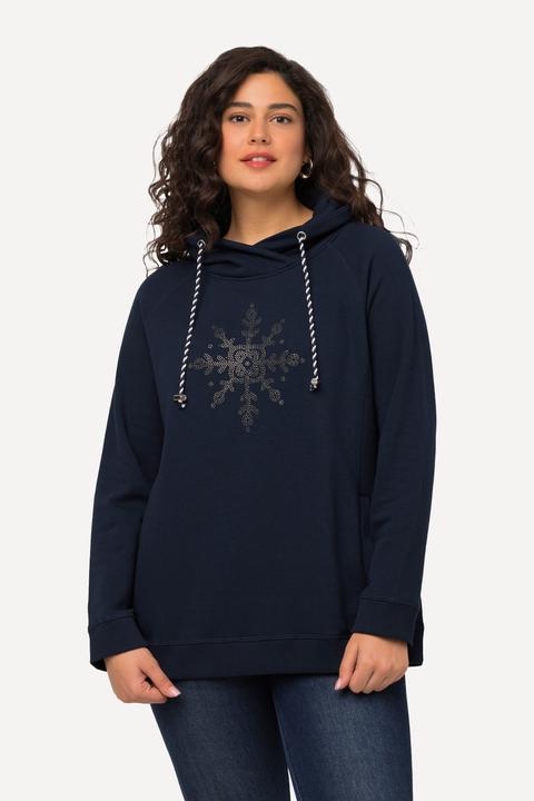 Produktbild Ulla Popken Sweatshirt, Eisstern, Stehkragen, Taschen, Langarm (42, 44)