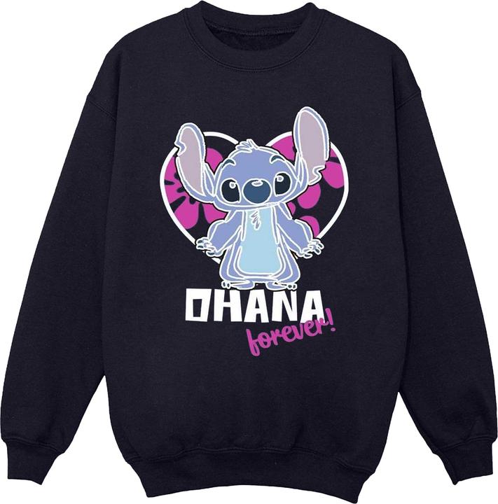 Immagine prodotto Disney Lilo And Stitch Ohana Forever Heart Felpa Ragazzi (116)