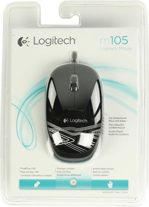 Actual product image Logitech Optical mouse M105 (Cable)