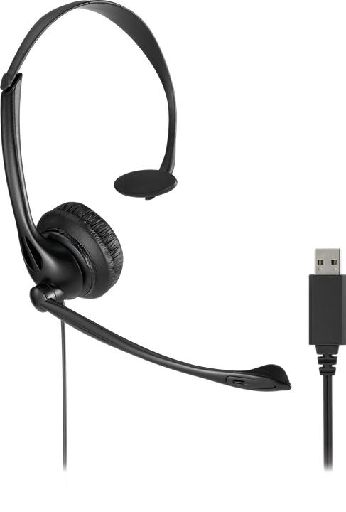 Actual product image Kensington USB Mono Headset, with Inline Controls (Cable, USB-A)