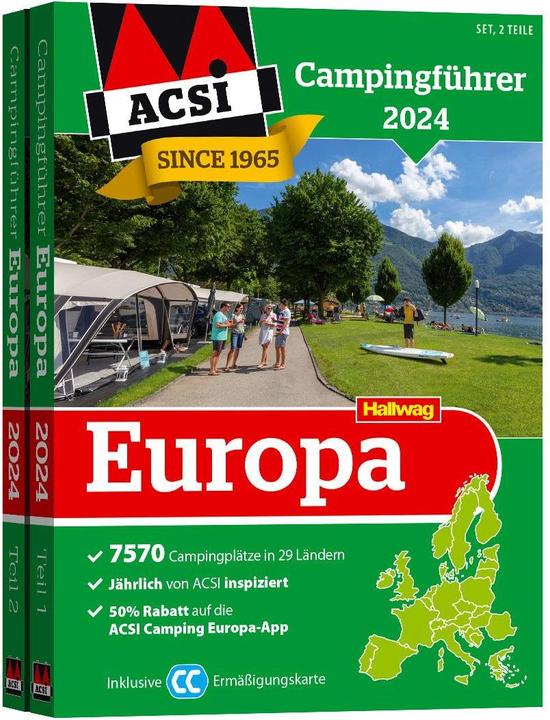 Immagine prodotto HV ACSI Campingf Europa 2024 (Tedesco, Hallwag, ACSI, 2023)
