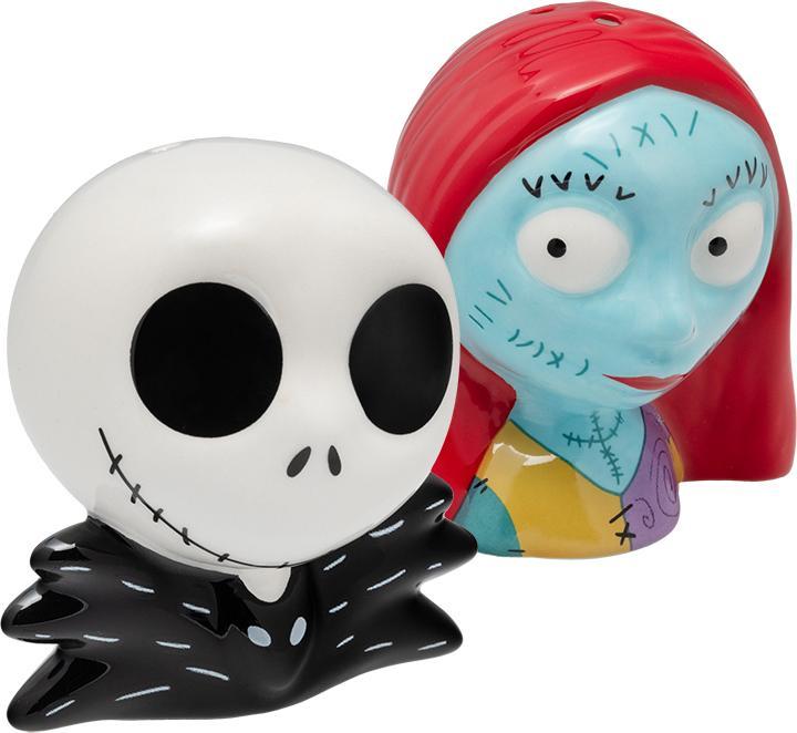 Paladone Products Disney - L'Étrange Noël de monsieur Jack - Salière et poivrière en céramique Jack et Sally (Pepper, Salt)
