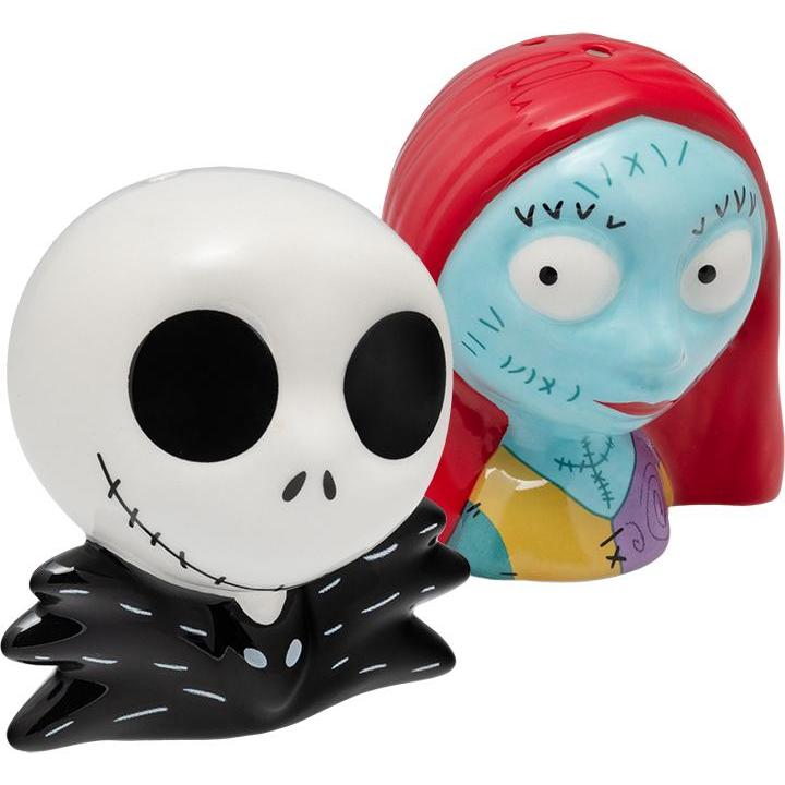 Paladone Products Multicolore Disney - L'étrange Noël De Monsieur Jack - Salière Et Poivrière En Céramique Jack Et Sally, Macinapepe + Spargispezie,