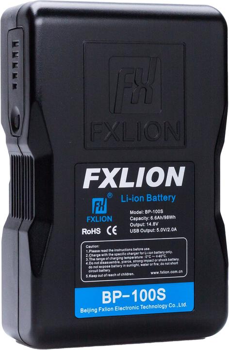 Fxlion Cool Black BP-100S, V-Mount (Rechargeable battery)