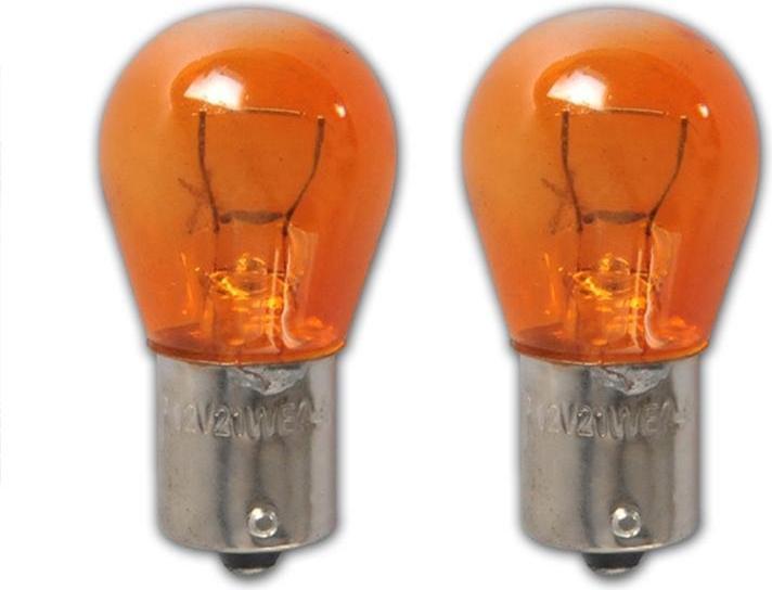 Produktbild ProPlus Autolampe 12V 21W BA15s orange 2 Stück im Blister