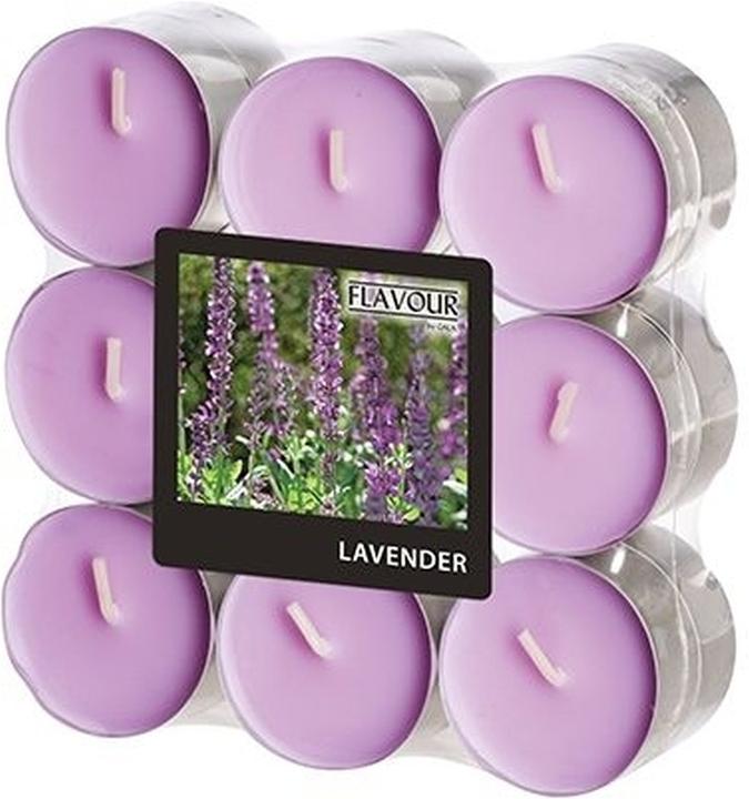Flavour 18 by GALA Bougies à réchaud violettes Lavender (18 pcs)