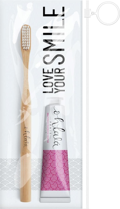 Produktbild Ohlala Mini Travel Set "Raspberry" (Raspberry Mint 15 ml + Mini Bamboo Toothbrush)