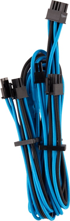 Actual product image Corsair Premium Sleeved PCIe dual cable, double pack (Gen 4)