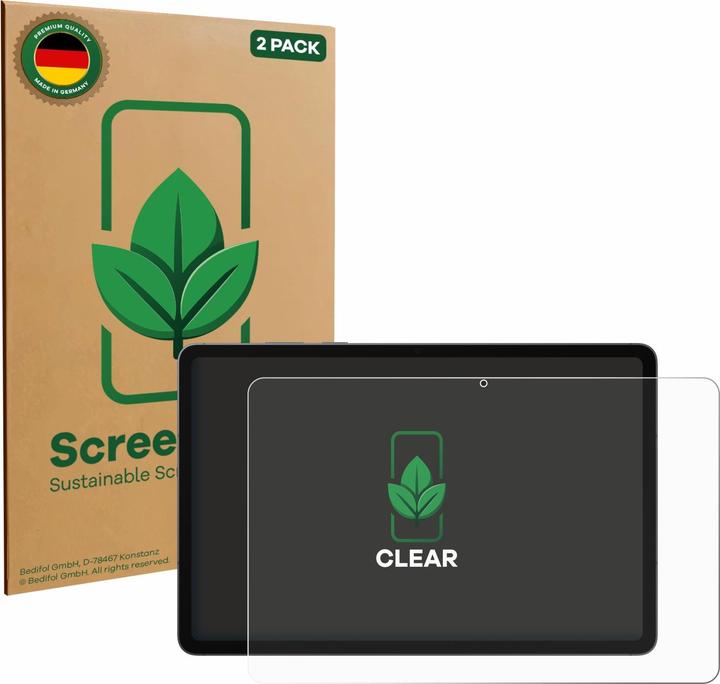 ScreenLeaf Schutzfolie für Samsung Galaxy Tab S11 nachhaltiger Displayschutz Display Schutz Folie Klar (2 Stück, Galaxy Tab S11)