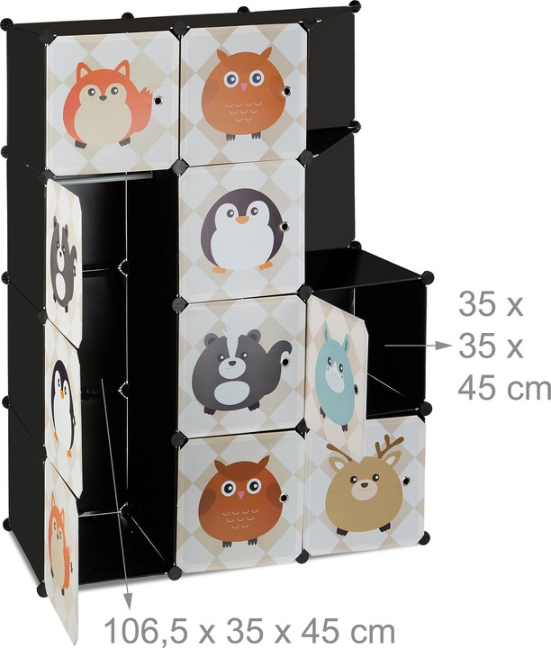 Image du produit Relaxdays Étagères sans boulons