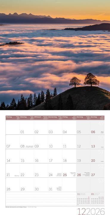 Image du produit Magie des Lichts Kalender 2026 - 30x30 (30 x 30 cm, Couverture rigide, Anglais, Français, Italien)