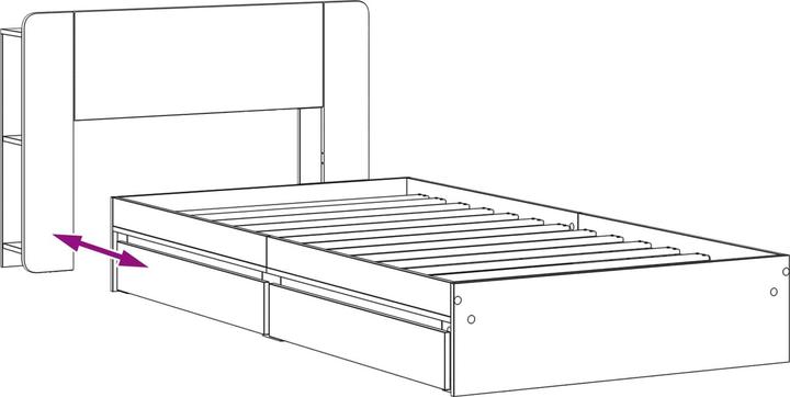 Produktbild vidaXL Bettrahmen (90 x 190 cm)