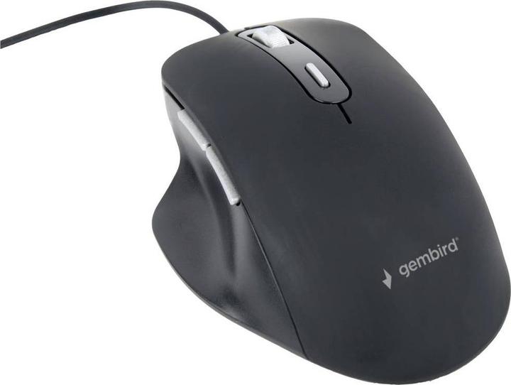 Actual product image Gembird MUS-6B-02 Optical LED mouse USB black (Cable)