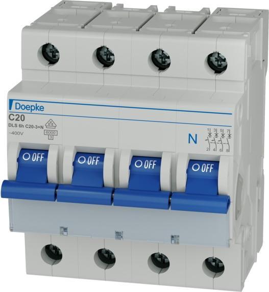 Actual product image Doepke DLS 6H C20-3+N 6KA