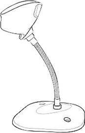 Actual product image Zebra Gooseneck intellistand, DS4308 Healthcare