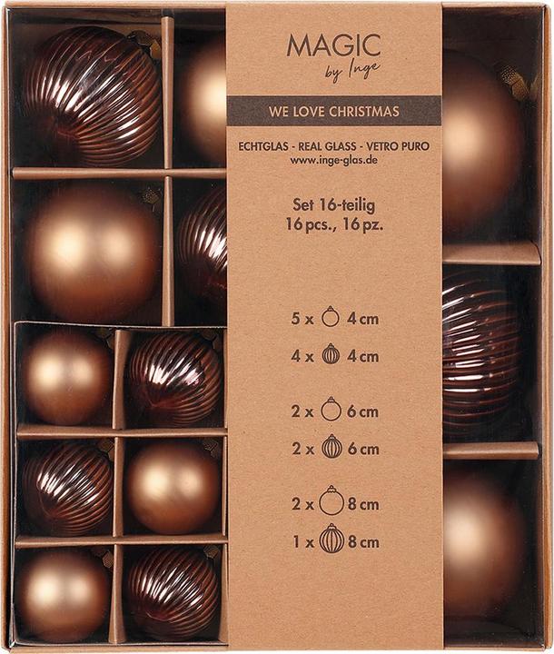 Inge’s Glas Christmas Decor Elegant Lounge (16-teilig)