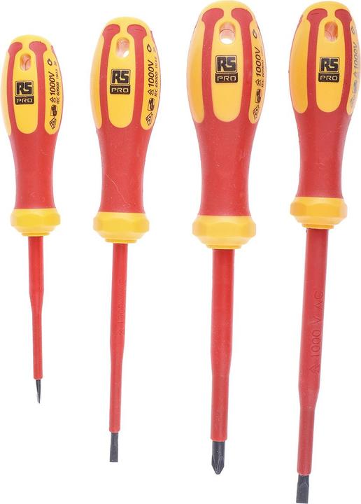 Produktbild RS PRO 4 pc Insulated Screwdrivers Set (Phillipps-Kreuzschlitz (PH))