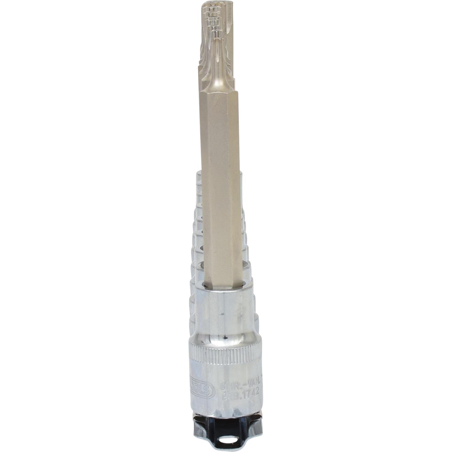 Thumbnail - KS Tools, Steckschlüssel + Stecknuss, 1/2" CHROMEplus Bit-Stecknuss-Satz lang