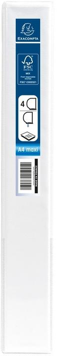 Actual product image Exacompta 51842E, A4, White, 3 cm, 4.9 cm, 275 mm, 320 mm (A4+, 47 mm, 10 pcs.)