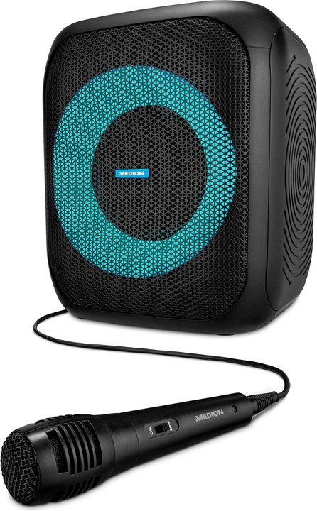 Produktbild Medion LIFE® S61991 Partylautsprecher, tragbares Bluetooth®-Soundsystem. Bluetooth® 5.0 für kabellose Musik (3 h, Akkubetrieb, Netzbetrieb)
