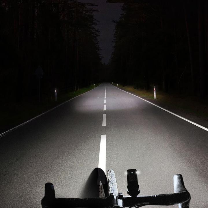 Image du produit Wozinsky WSBLB3 Fahrradlicht-Set vorne (1000 lm) und hinten, USB-C, Schwarz (1000 lm)