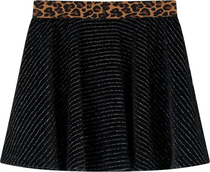 Produktbild VidaXL Kinderrock mit Bund in Leopardenmuster Schwarz (140)