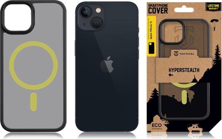 Produktbild Tactical MagForce Hyperstealth 2.0 Cover for iPhone 13 Black/Yellow (Apple iPhone 13)