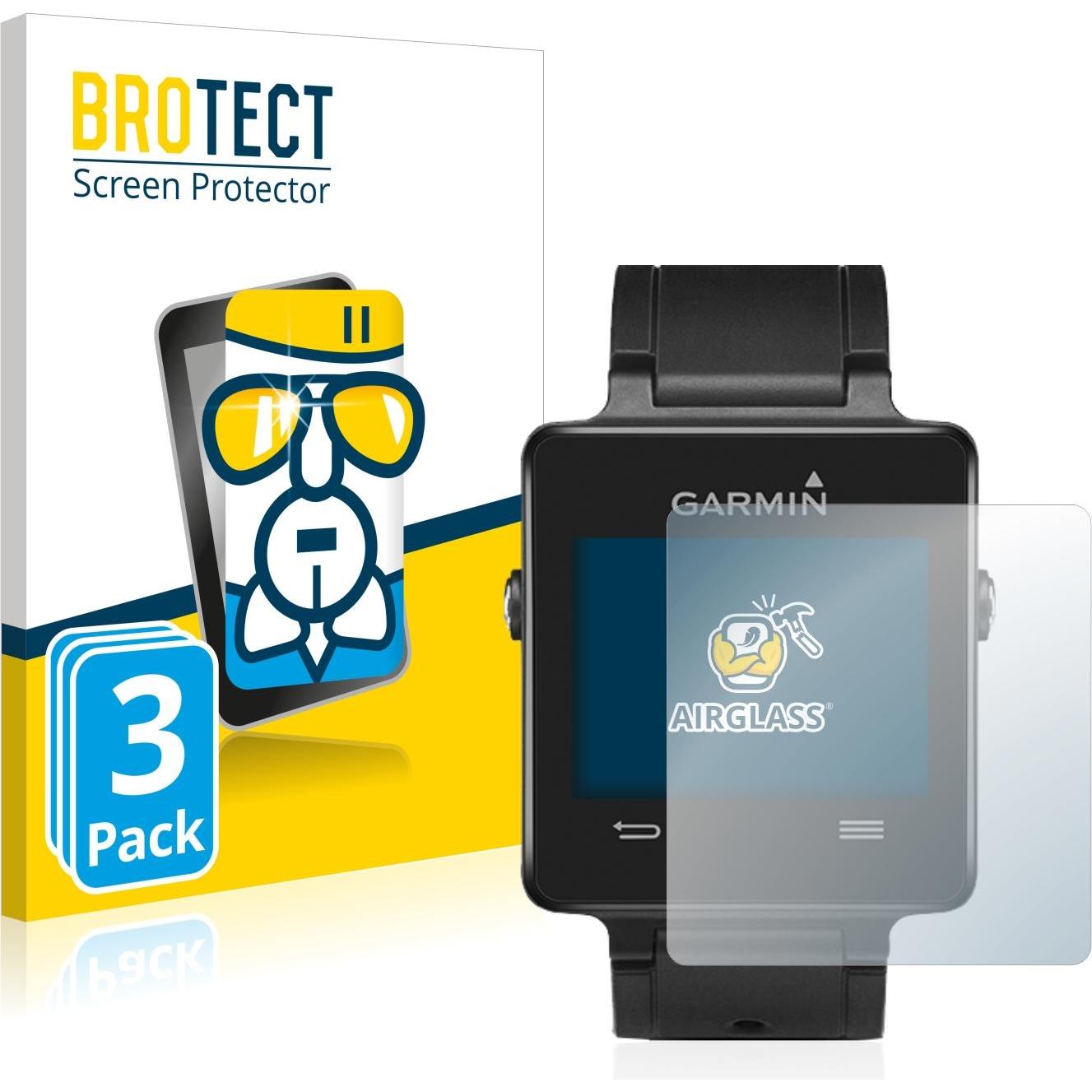 BROTECT AirGlass Panzerglasfolie, Smartwatch Schutzfolie, Transparent