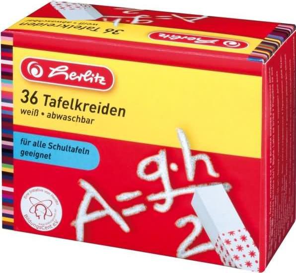 Produktbild Herlitz Wandtafelkreide, weiá, 36er Karton-Etui (36x)