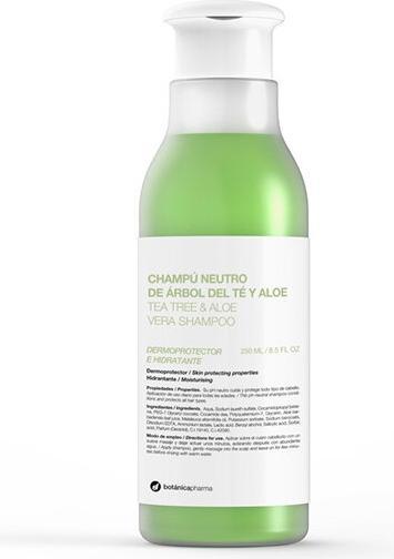 Actual product image Botánicapharma Botanicapharma - Tea Tree & Aloe Vera Shampoo From Oil From Tea Brazewa And Aloe Vera 250Ml (250 ml, Liquid shampoo)