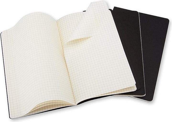 Image du produit Moleskine Coffret de poche Cahier de 3 (A6, Quadrillé, Couverture souple)