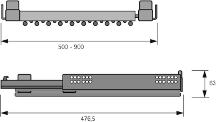 Actual product image Hettich Extendable pants holder Amari