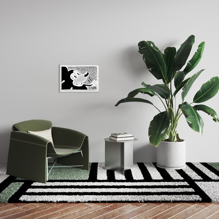 Produktbild YellowPop Keith Haring x Mickey 2 Monochrome (208 lm)