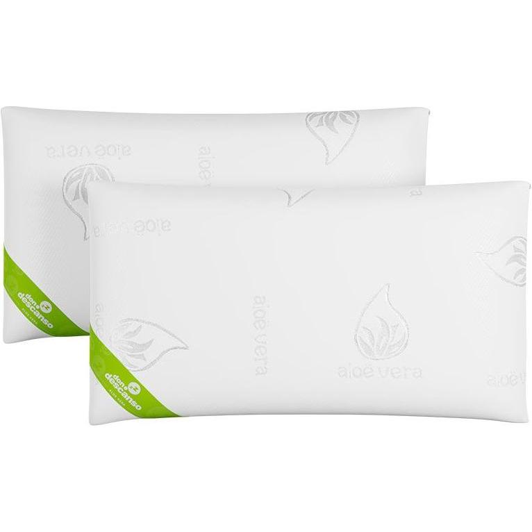 Nalui, Cuscino, Aloe vera flake pillow 70 cm 2 pcs (70 x 38 cm)