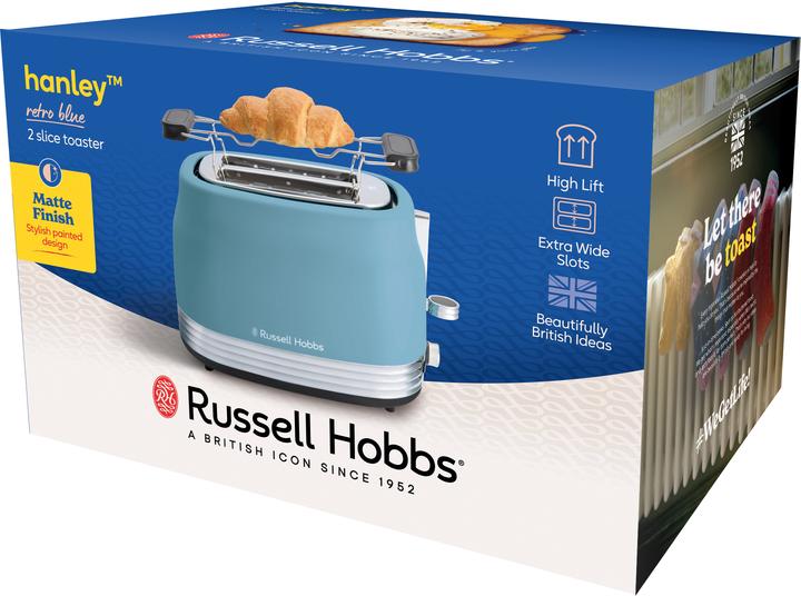 Actual product image Russell Hobbs Hanley Toaster, Retro Blue (28651-56)