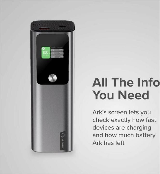 Productafbeelding Alogic ARK 27.000MAH POWERBANK (27000 mAh, 140 W, 99.90 Wh)