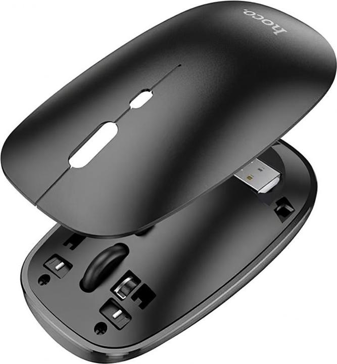 Actual product image Hoco Dual-Mode Business Universal Wireless Mouse Black