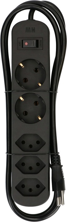 Actual product image Max Hauri Basic Line (5 x, CEE 7/3, Type 13, 1.50 m)