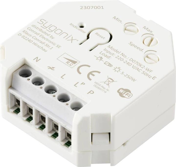 Produktbild Sygonix SY-5775566 Unterputz Dimmer Geeignet für Leuchtmittel: LED-Lampe, Glühla