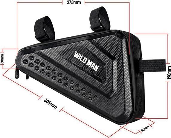 Produktbild Wildman Etui/sakwa na ramę roweru ES19 uchwyt rowerowy czarna/black