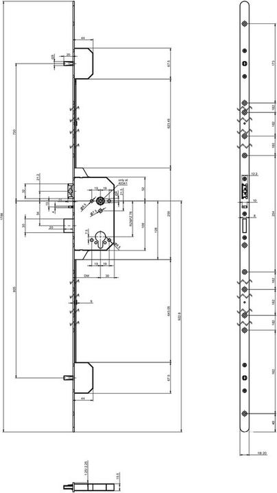Produktbild MSL Sicherheits-Mehrpunktverriegelungen AutoTribloc 40344PE-SV (Profilzylinder)