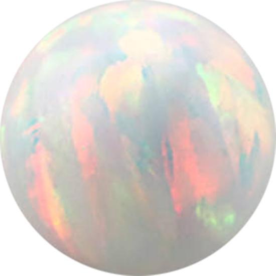 Immagine prodotto Star Piercing Micro sfera bianco opale (senza ottone, Acciaio chirurgico 316L)